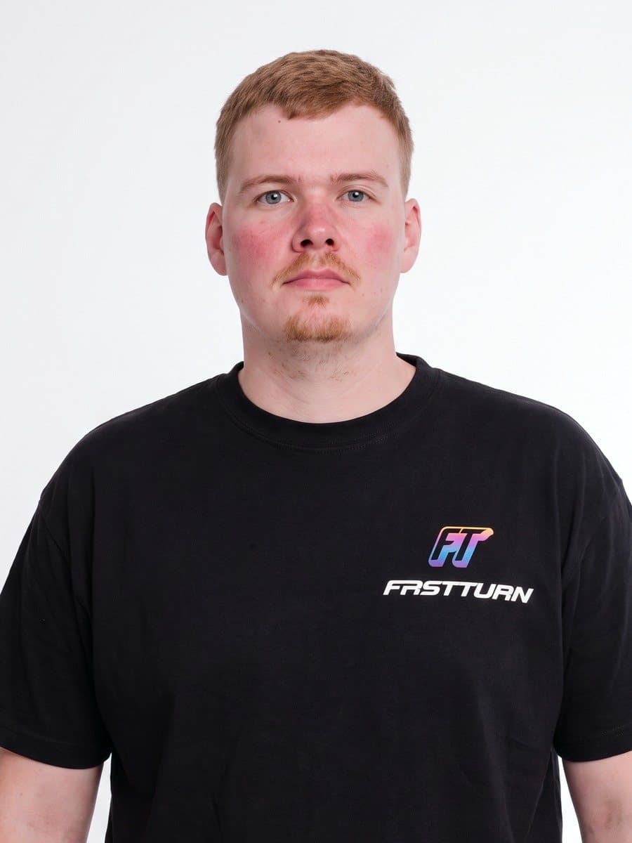 Yaroslav, paid media at FASTTURN, in a FASTTURN T-shirt